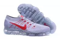 femmes nike air vapor max flyknit utility flyknit gray red